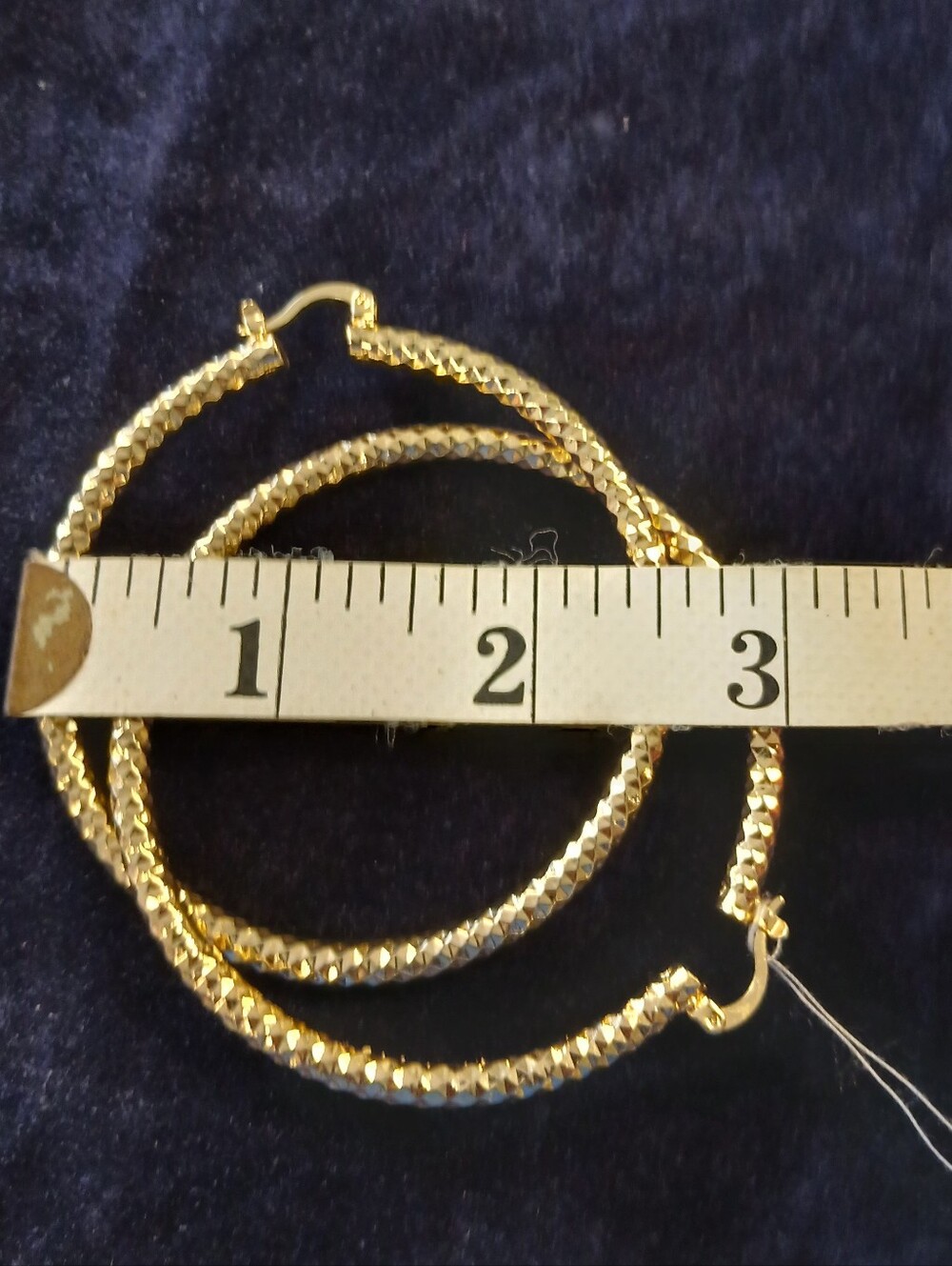 Gold Large Hoops - Picture 11 of 11